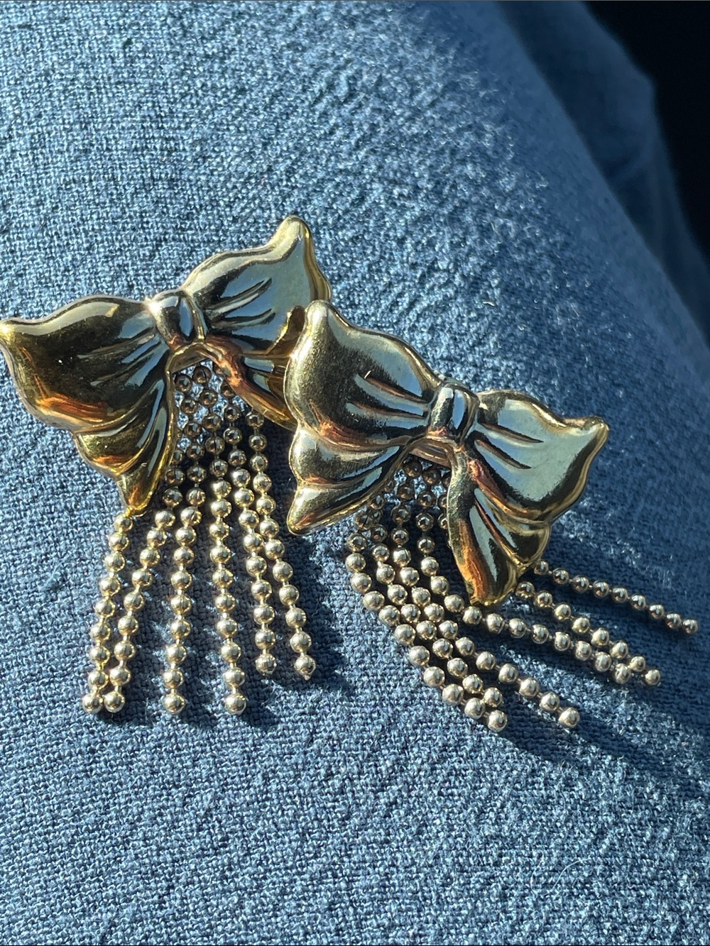 Italian silver and gold plated earrings